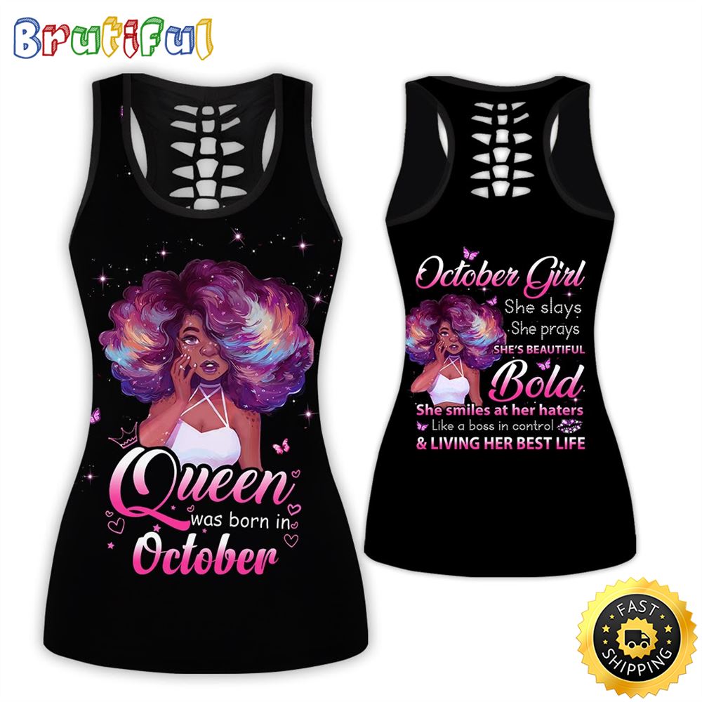 Violet October Girl All Over Print 3D Tank Top She Slays She Prays Gift For Women 1 xm6egy