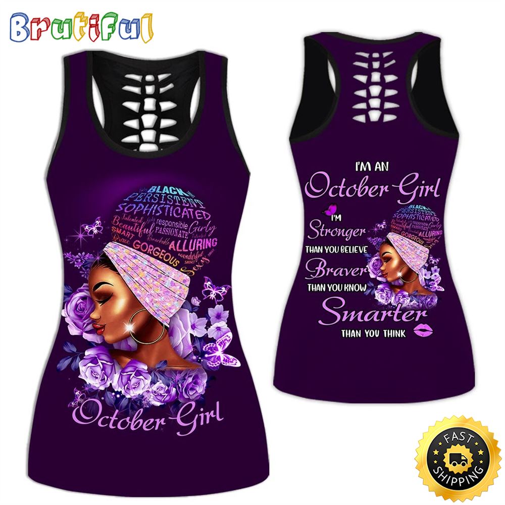Violet October Girl All Over Print 3D Tank Top Smarter Than You Think Gift For Women 1 uj6i6f