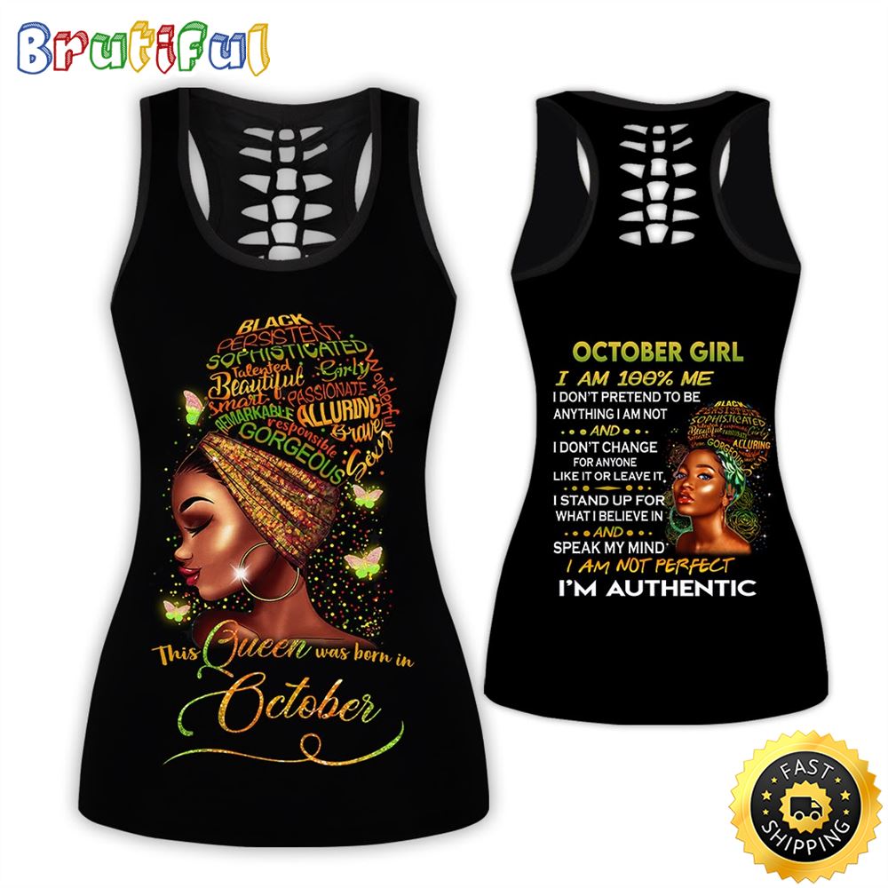 Yellow October Girl All Over Print 3D Tank Top I May Not Be Perfect Gift For Women 1 led4jf