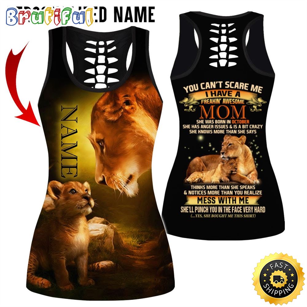 Yellow October Lion Mom Don t Mess With Me Gift For Women 1 rnagof