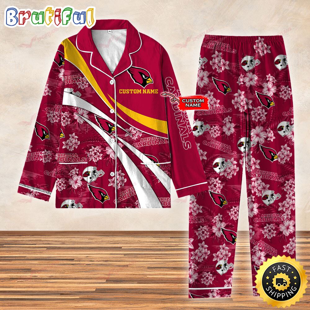 Arizona Cardinals NFL 3D Personalized Pajamas Set For Kids Adult srlgyz