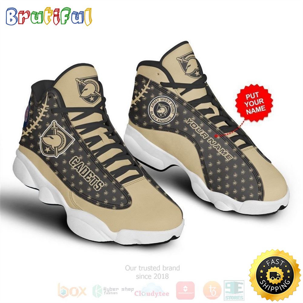 Army Black Knights Nfl Custom Name Air Jordan 13 Shoes r8ctpy