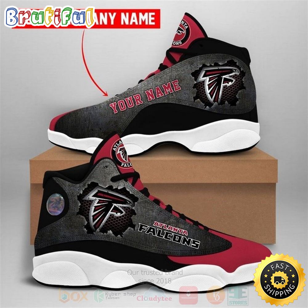 Atlanta Falcons Nfl Custom Name Air Jordan 13 Shoes 2 lxzfsh