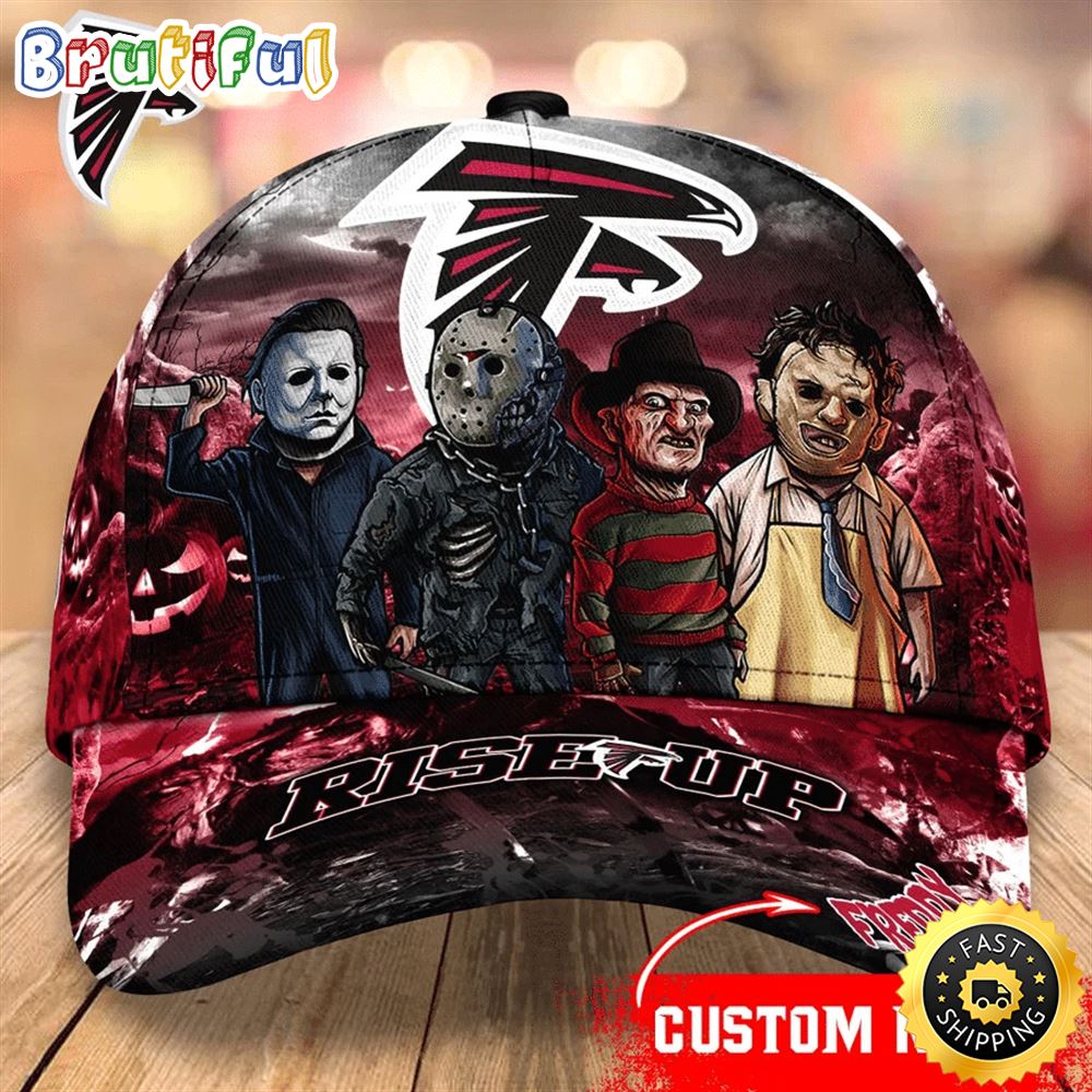 Atlanta Falcons Nfl Personalized Trending Cap Mixed Horror Movie Characters avd0hu