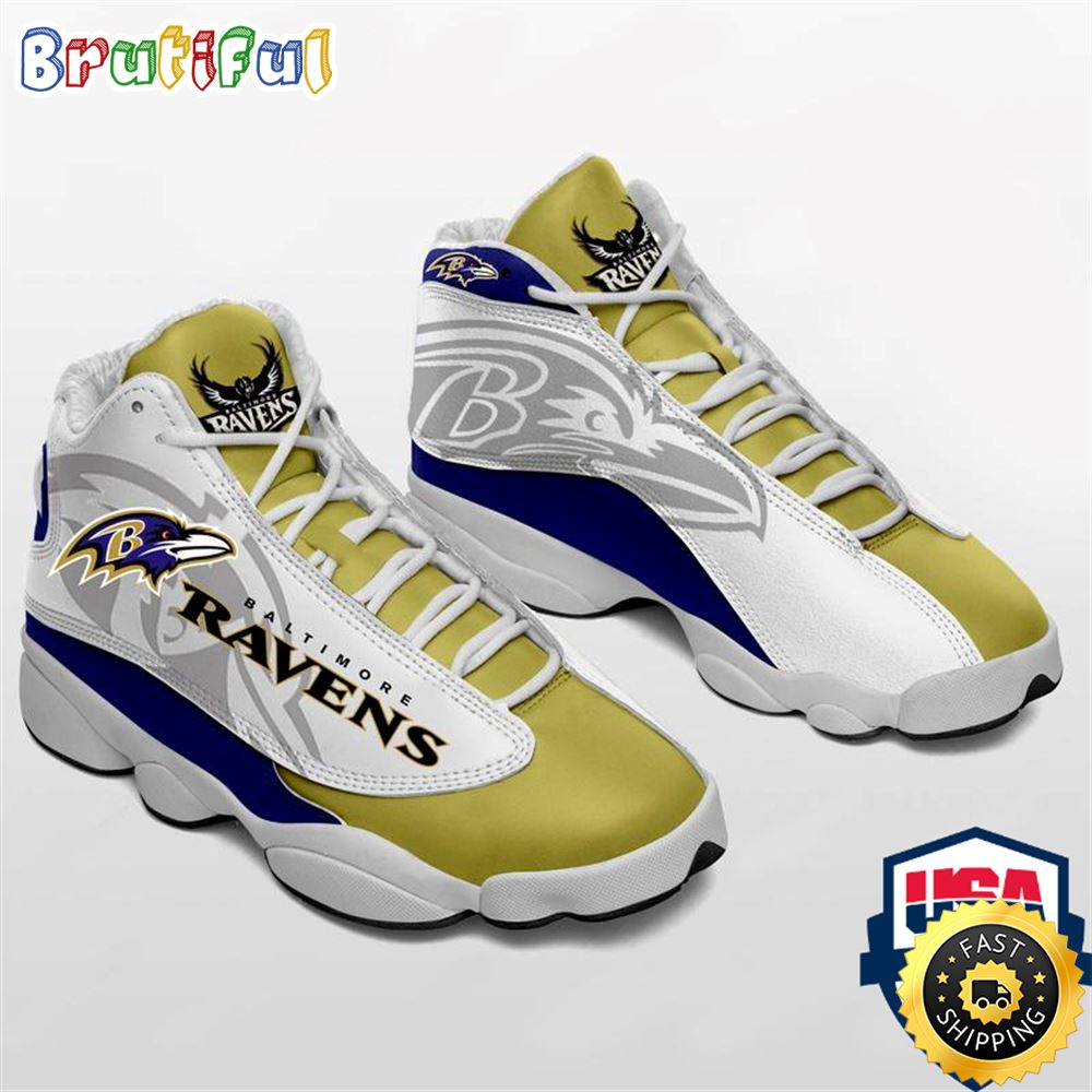 Baltimore Ravens Nfl Ver 3 Air Jordan 13 Sneaker a87gbu
