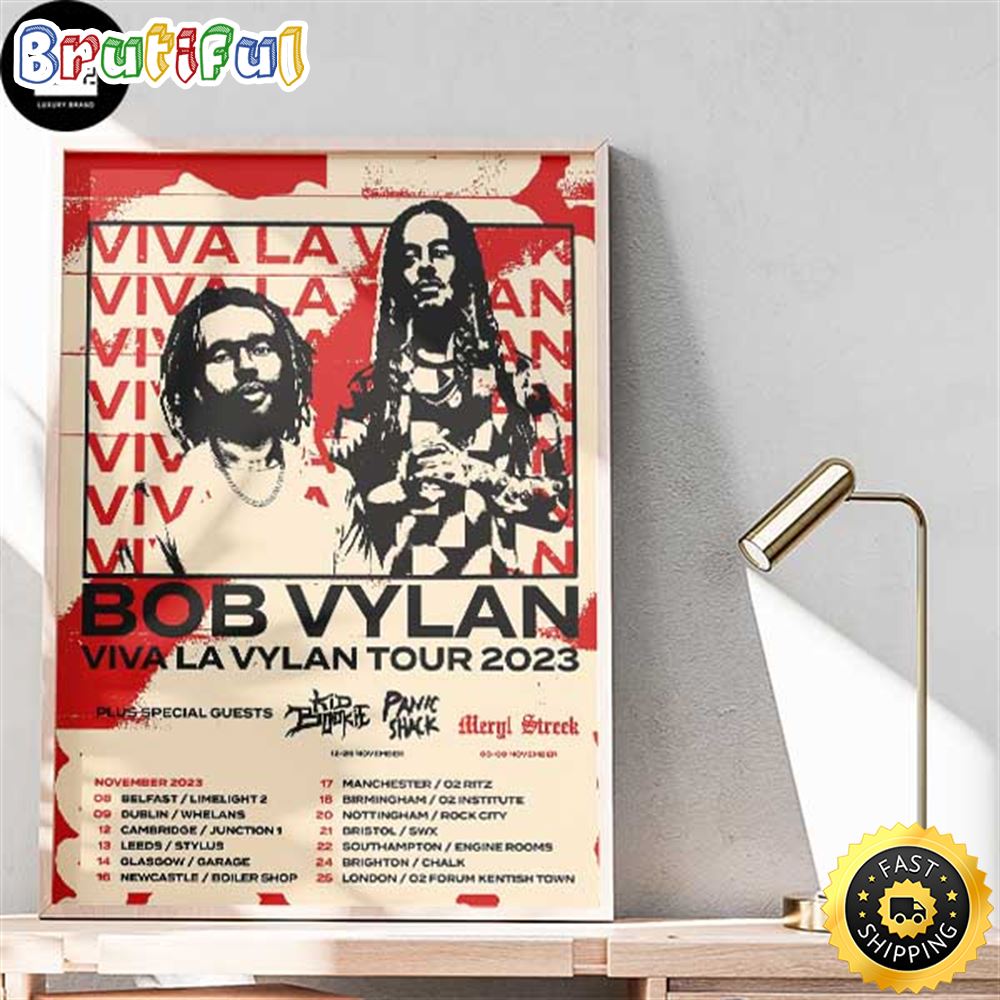 Bob Vylan Viva La Vylan Tour 2023 Home Decor Poster Canvas uxgule