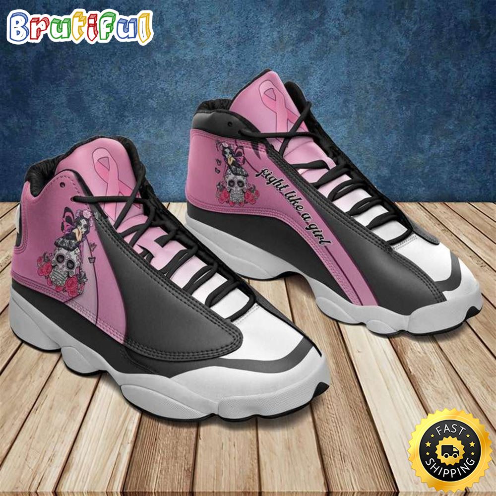 Breast Cancer Awareness Cancer Fight Pink Ribbon Cancer Warrior Gift Air JD13 Shoes uafzfx
