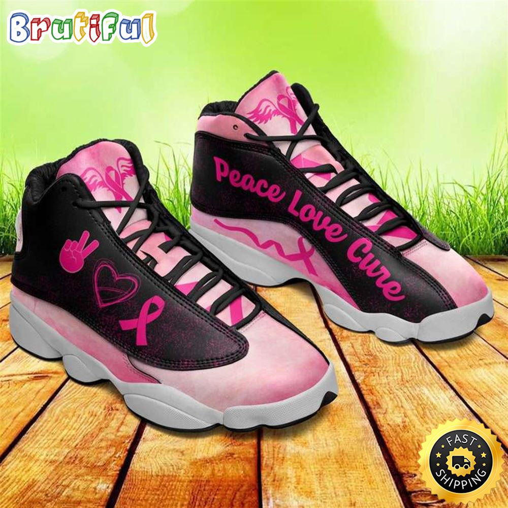 Breast Cancer Awareness Pink Ribbon Cancer Warrior Cancer Fighter Gift Air JD13 Shoes g2o6te