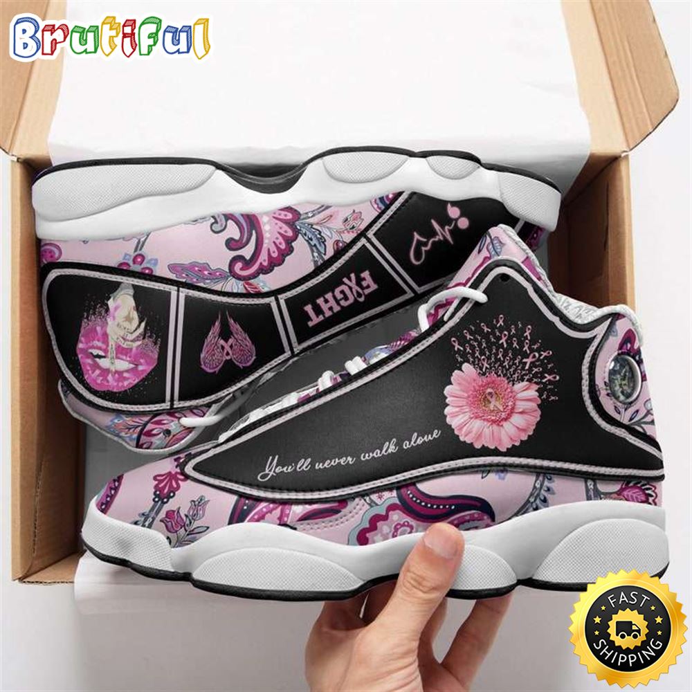 Breast Cancer Awareness You ll Never Walk Alone Air JD13 Shoes yyziaa