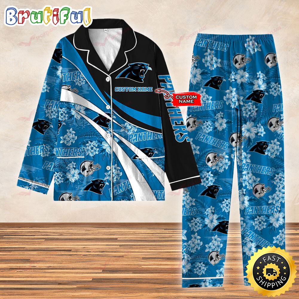 Carolina Panthers NFL 3D Personalized Pajamas Set For Kids Adult wjo2yp