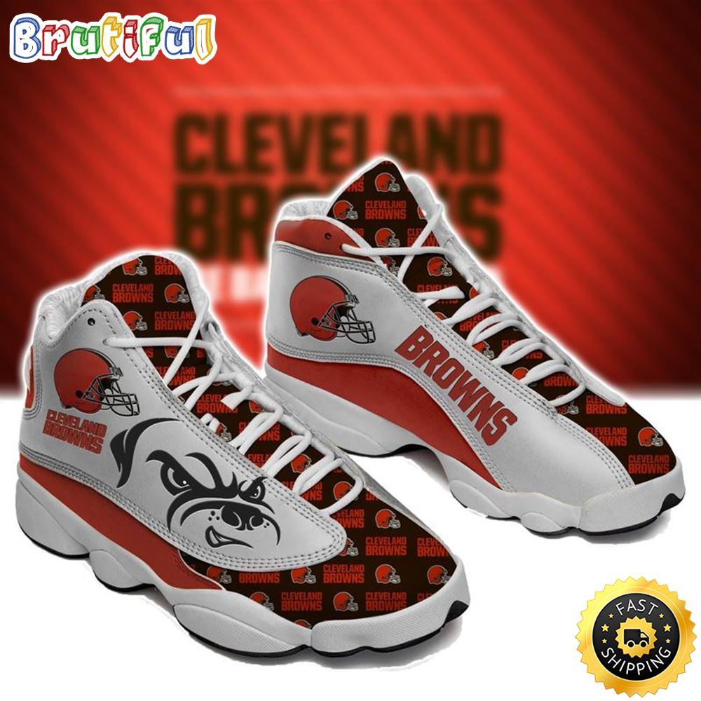 Cleveland Browns Nfl Ver 4 Air Jordan 13 Sneaker ijyhrf