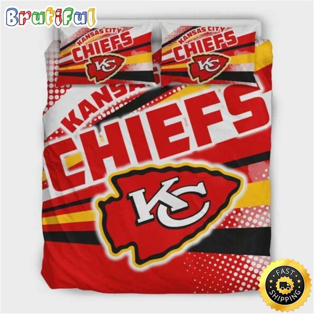 Colorful Shine Amazing Kansas City Chiefs Nfl Football Team Bedding Sets Duvet Cover Pillowcases doo6am