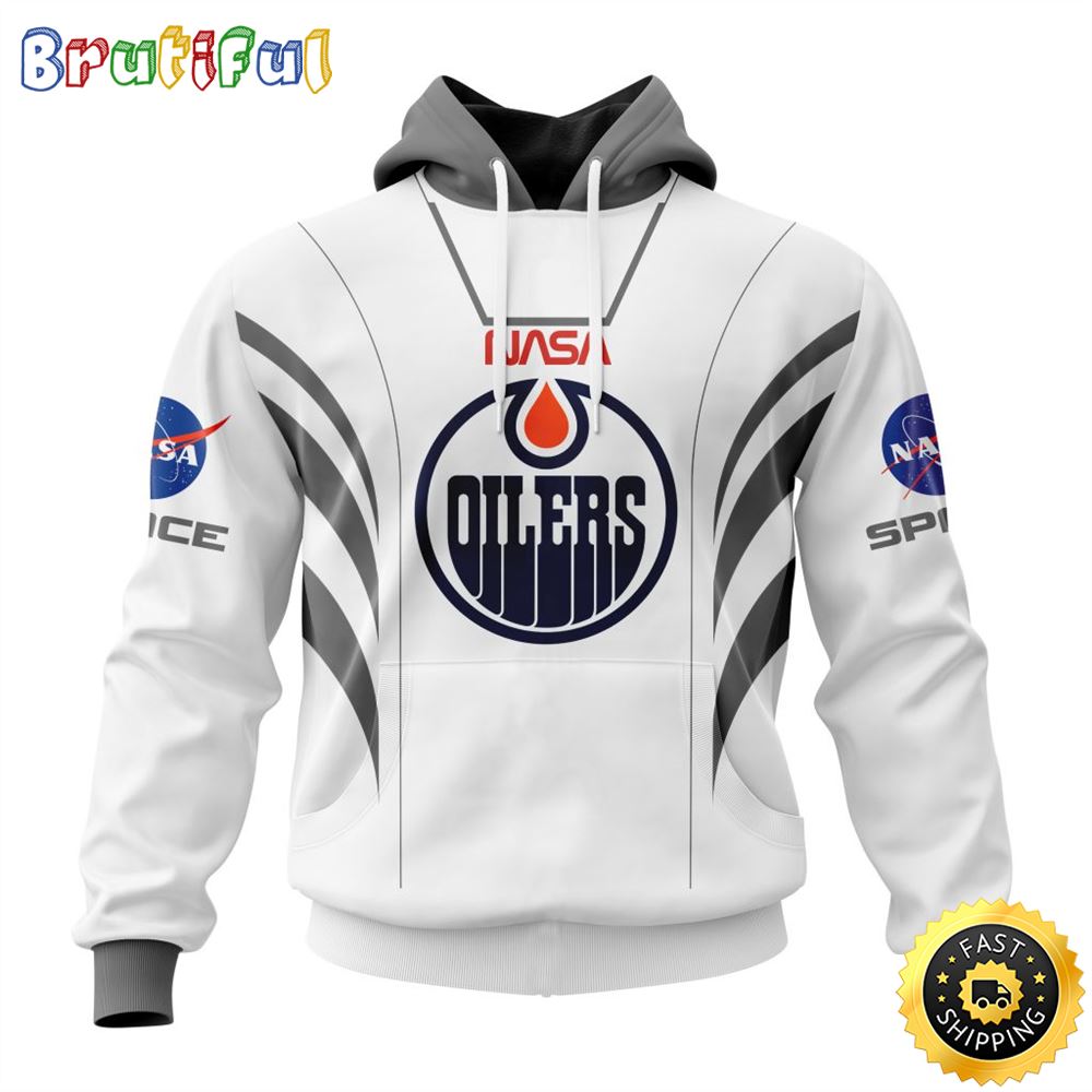 Custom Name NHL Edmonton Oilers Hoodie Special Space Force NASA Astronaut All Over Print 3D Unisex Hoodie 1 ohagu0