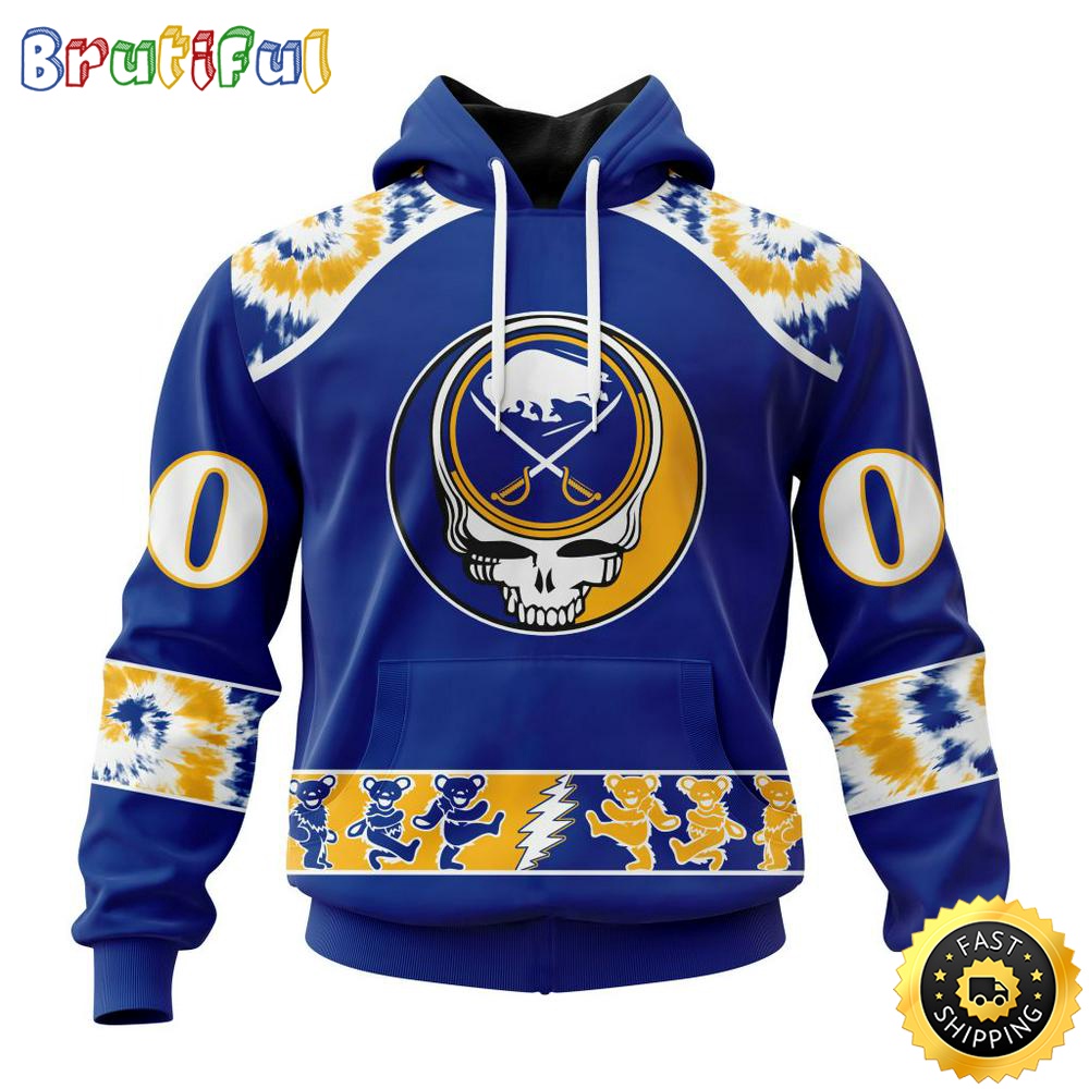 Customized NHL Buffalo Sabres Hoodie Special Grateful Dead Skull All Over Print 3D Hoodie Unisex Hoodie Tshirt 1 dqfrmv