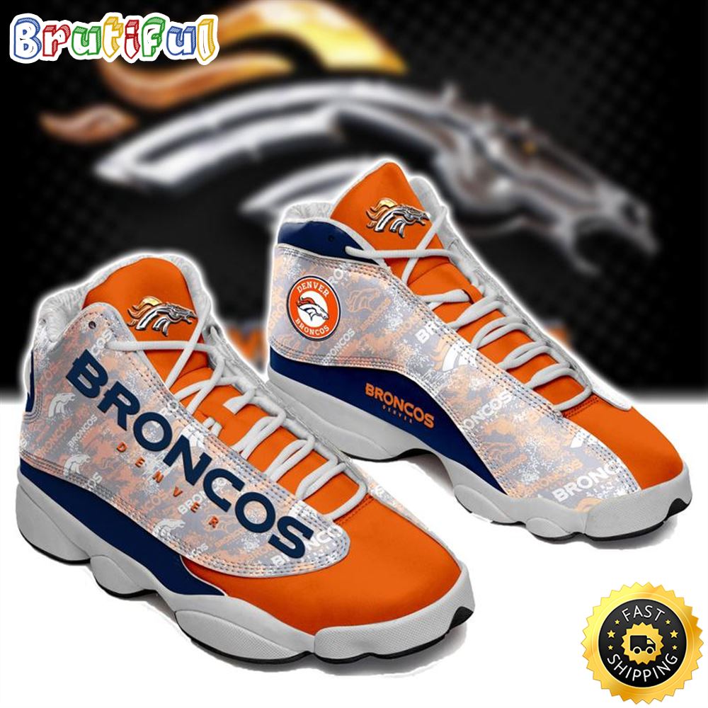 Denver Broncos Nfl Ver 6 Air Jordan 13 Sneaker g9szos