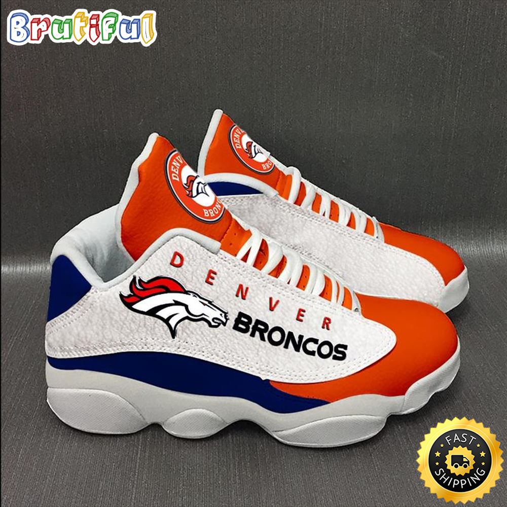 Denver Broncos Nfl Ver 8 Air Jordan 13 Sneaker icshby