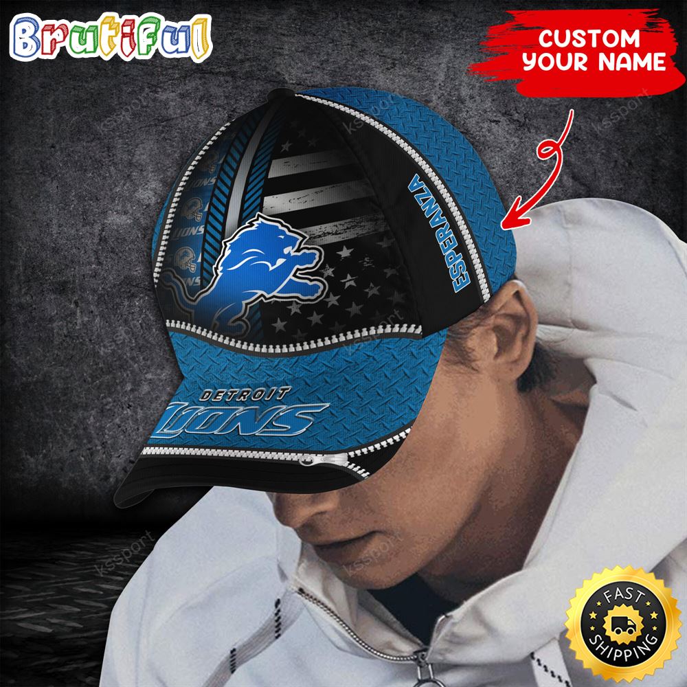 Detroit Lions Nfl Personalize Cap Steel Style Trending Season o1takk