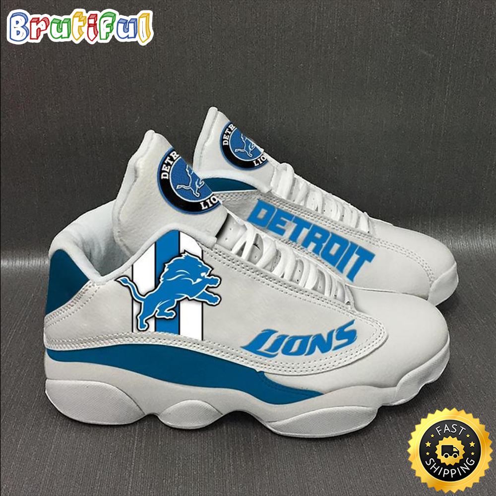 Detroit Lions Nfl Ver 2 Air Jordan 13 Sneaker m5hbgx