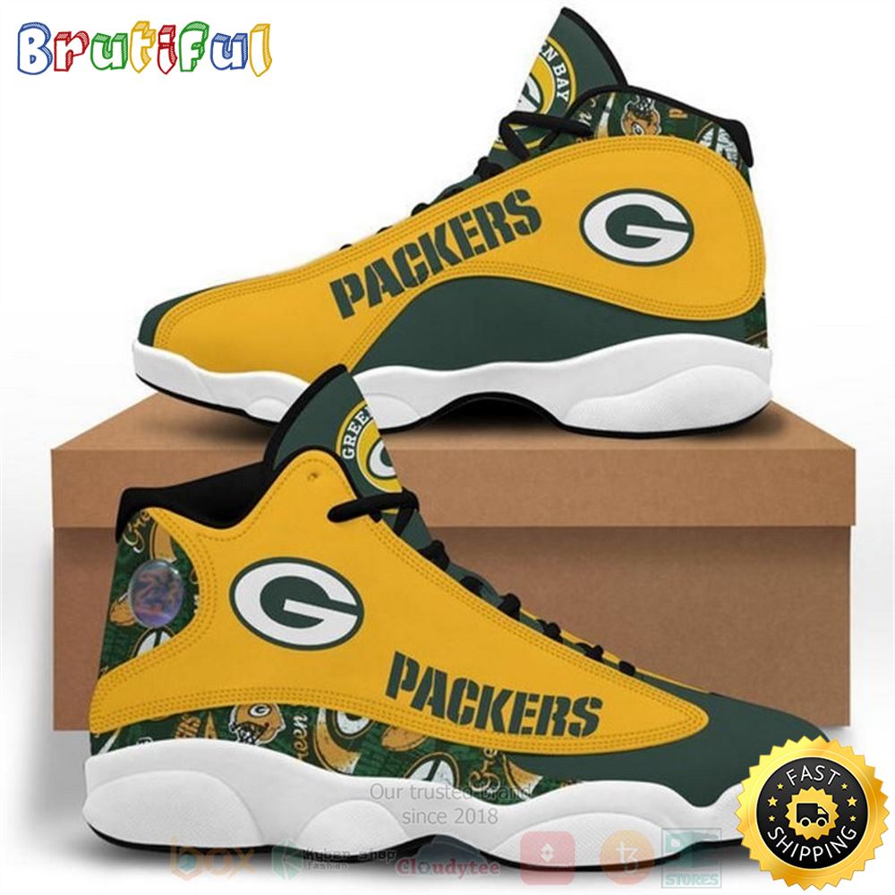 Green Bay Packers Football Nfl Air Jordan 13 Shoes 2 iiqpki
