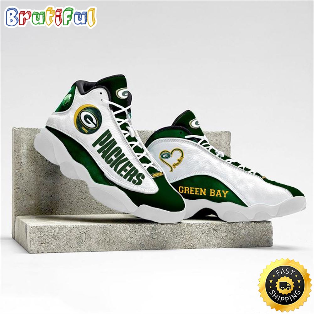 Green Bay Packers Nfl Ver 4 Air Jordan 13 Sneaker j4medt