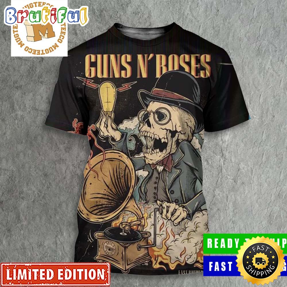 Guns N Roses East Rutherford NJ August 15 2023 At MetLife Stadium All Over Print Shirt vmnmcp