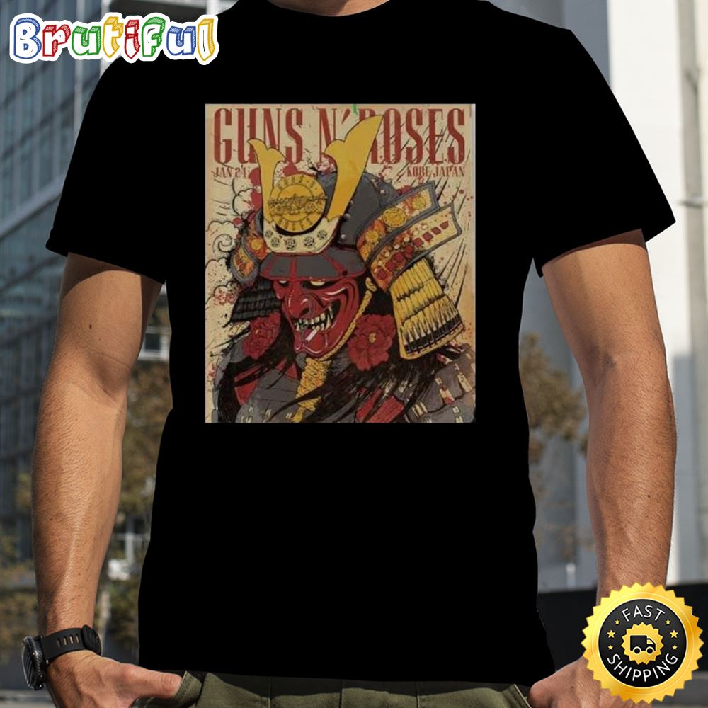 Guns N Roses Kobe Japan 24 January Shirt uuiied