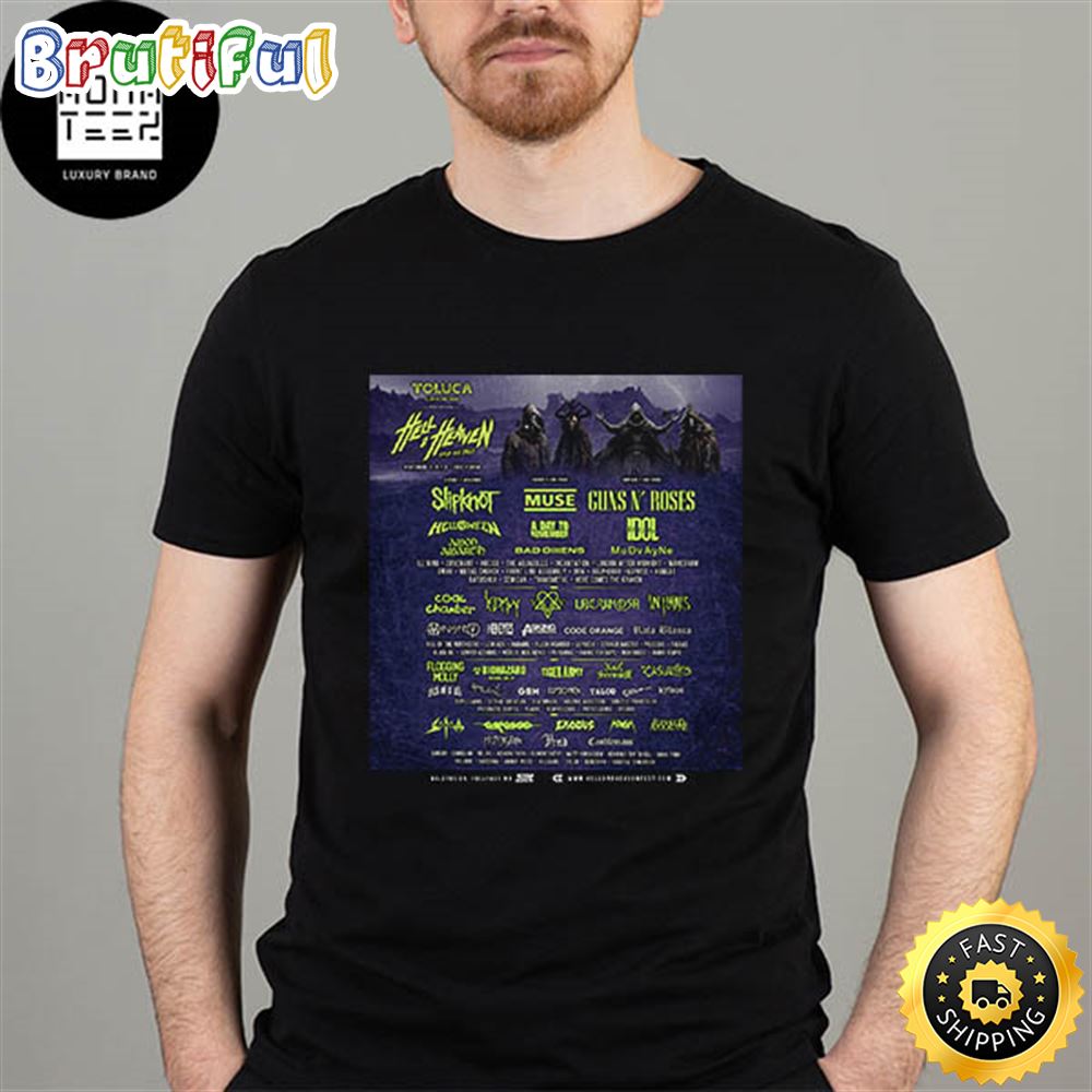 Hell And Heaven Open Air 2023 Toluca November 3 4 5 2023 Foro Pegaso Fan Gifts Classic T Shirt rwi1pj