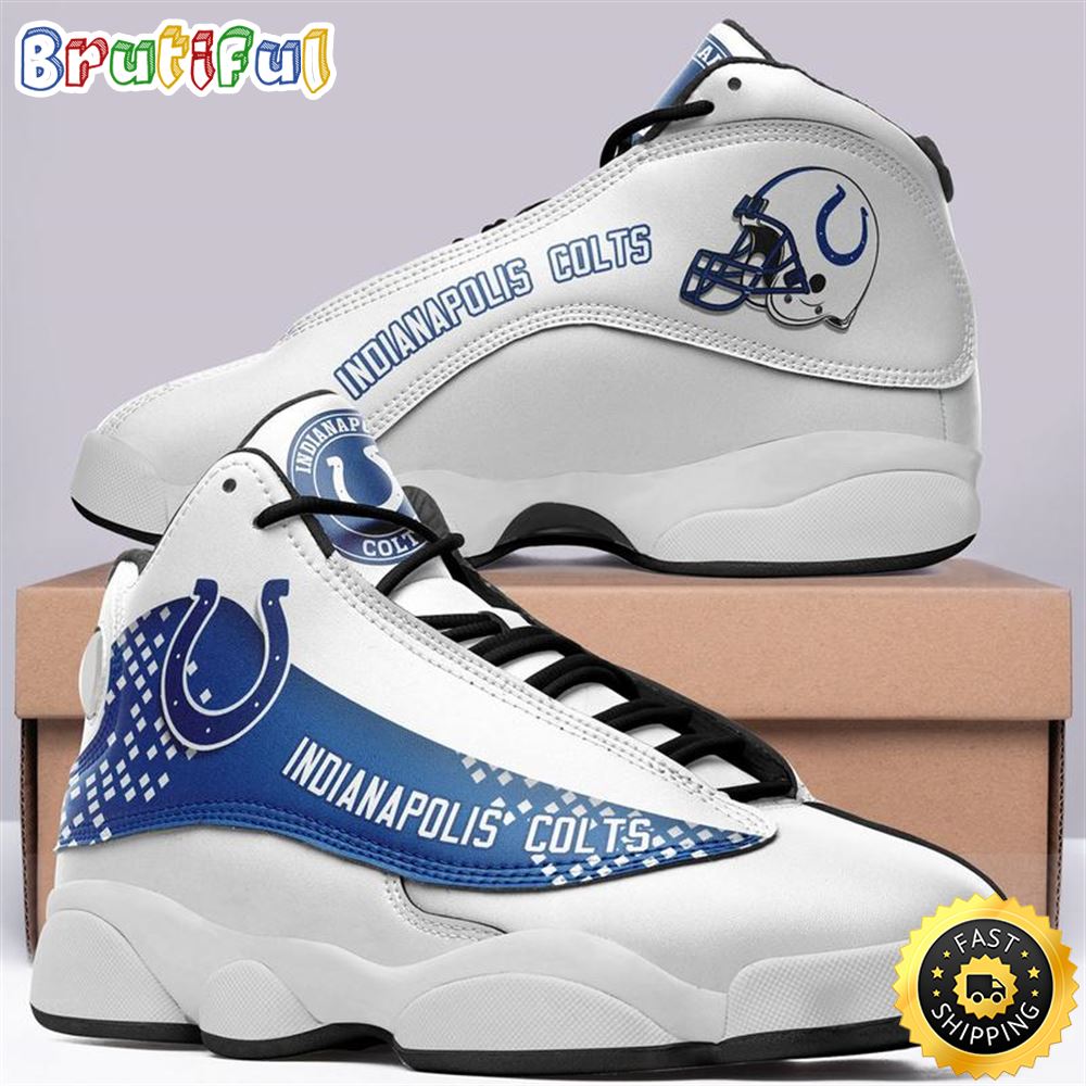 Indianapolis Colts Nfl Ver 5 Air Jordan 13 Sneaker rgt4bb