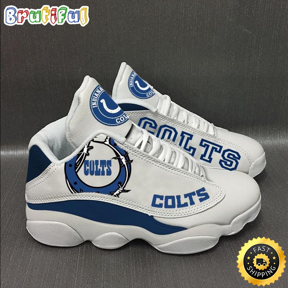 Indianapolis Colts Nfl Ver 9 Air Jordan 13 Sneaker nzo8sr