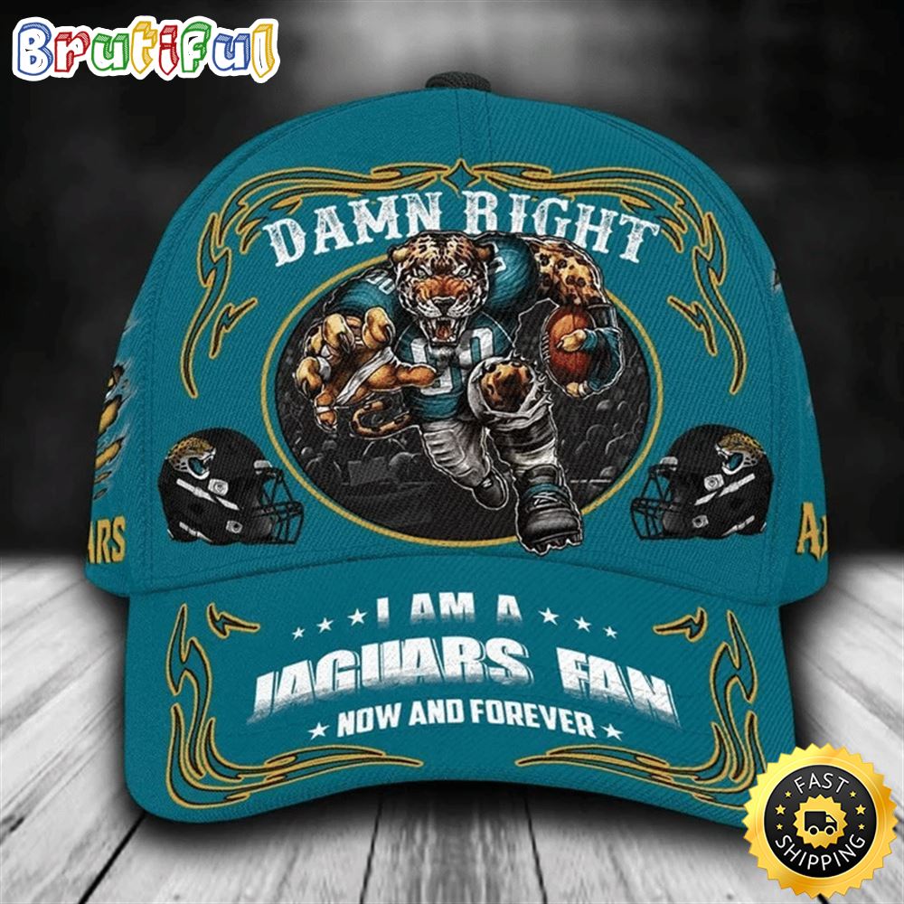 Jacksonville Jaguars Nfl Mascot Damn Right 3d Personalized Classic Cap hfhvjv