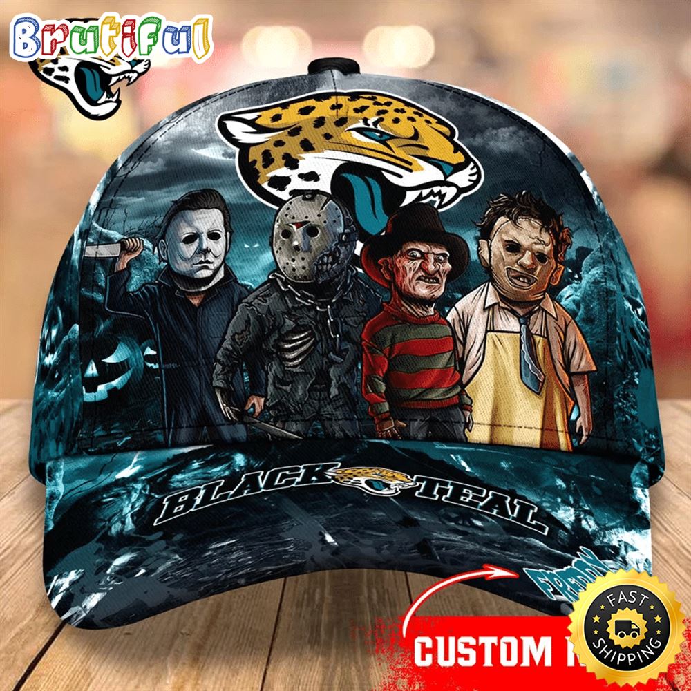 Jacksonville Jaguars Nfl Personalized Trending Cap Mixed Horror Movie Characters juoljj