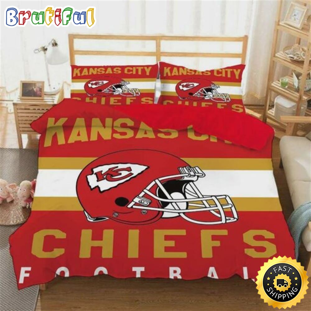 Kansas City Chiefs Nfl 4 Duvet Cover Quilt Cover Pillowcase Bedding Set p2duka