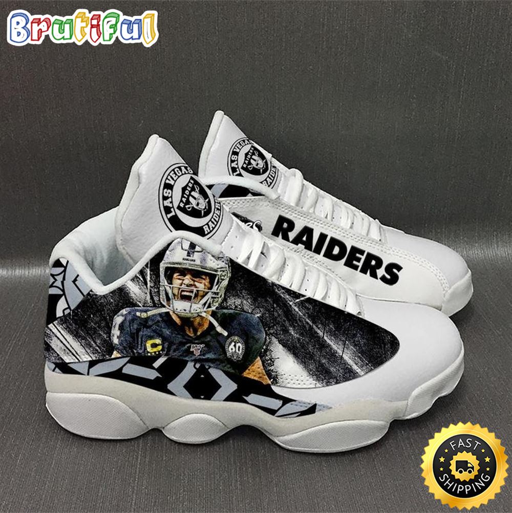 Las Vegas Raiders Skull Air Jordan 13 Sneakers Shoes