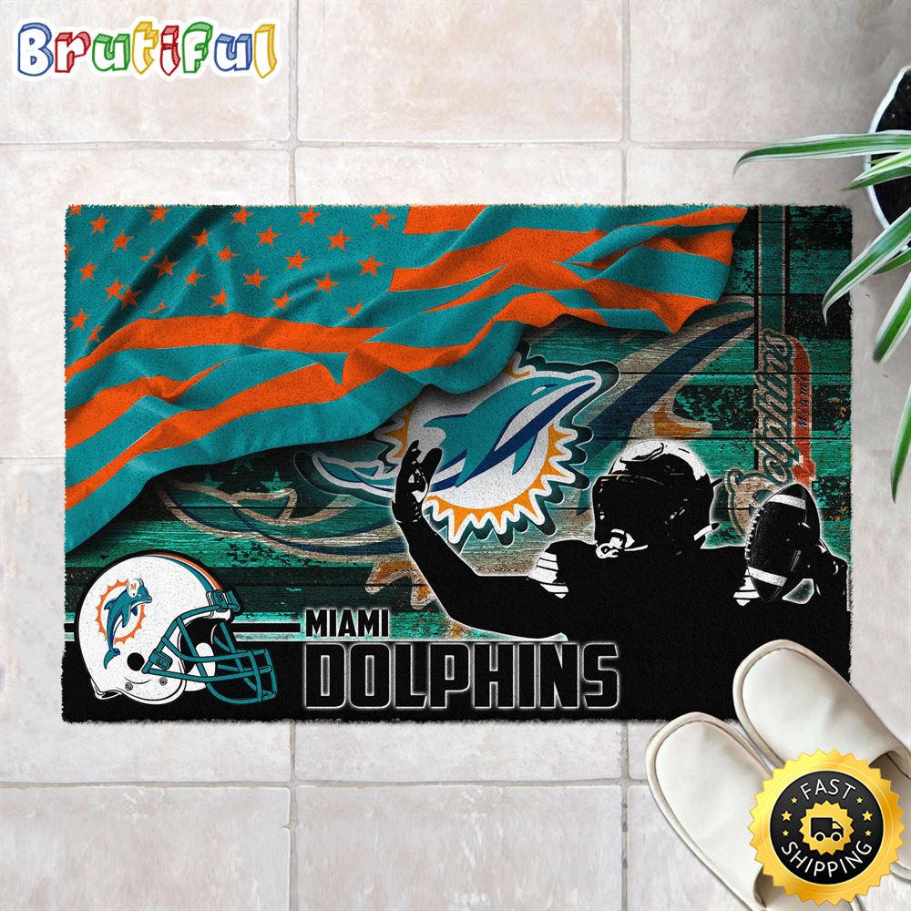 Miami Dolphins NFL Doormat For Your This Sports Season h17mtb