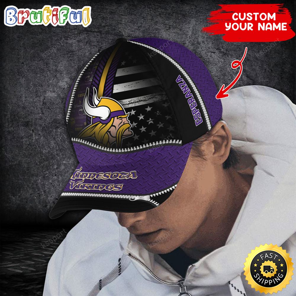 Minnesota Vikings Nfl Personalize Cap Steel Style Trending Season s6fttd