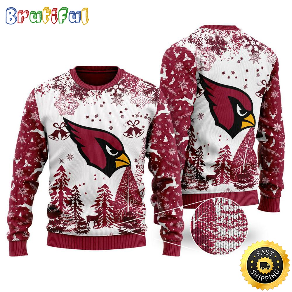 NFL Arizona Cardinals Christmas Ugly Sweater Xmax Tree Chistmas 1 ryk5jn