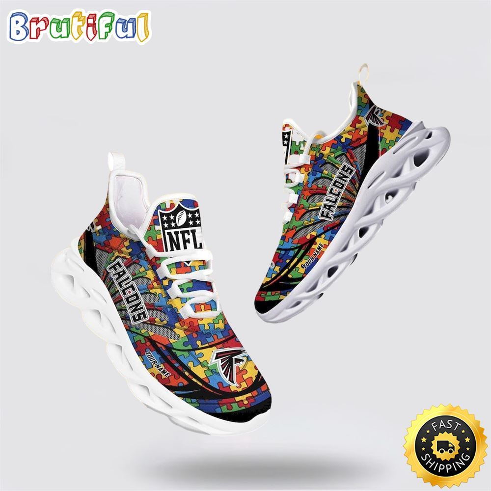 NFL Atlanta Falcons Autism Awareness Max Soul Shoes Perfect Gift For Football Fans 1 zc6gyl