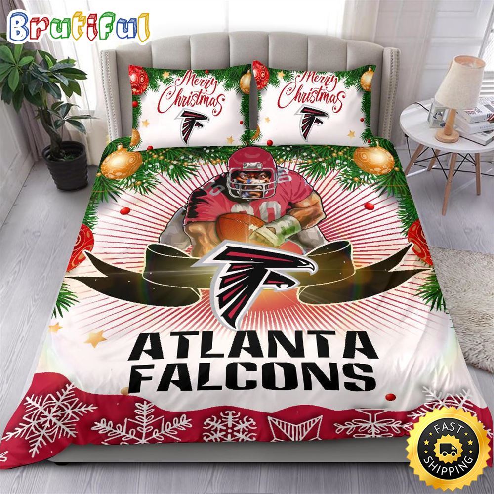 NFL Atlanta Falcons Bedding Sets Merry Christmas Quilt Bedding Sets 1 rrwjay