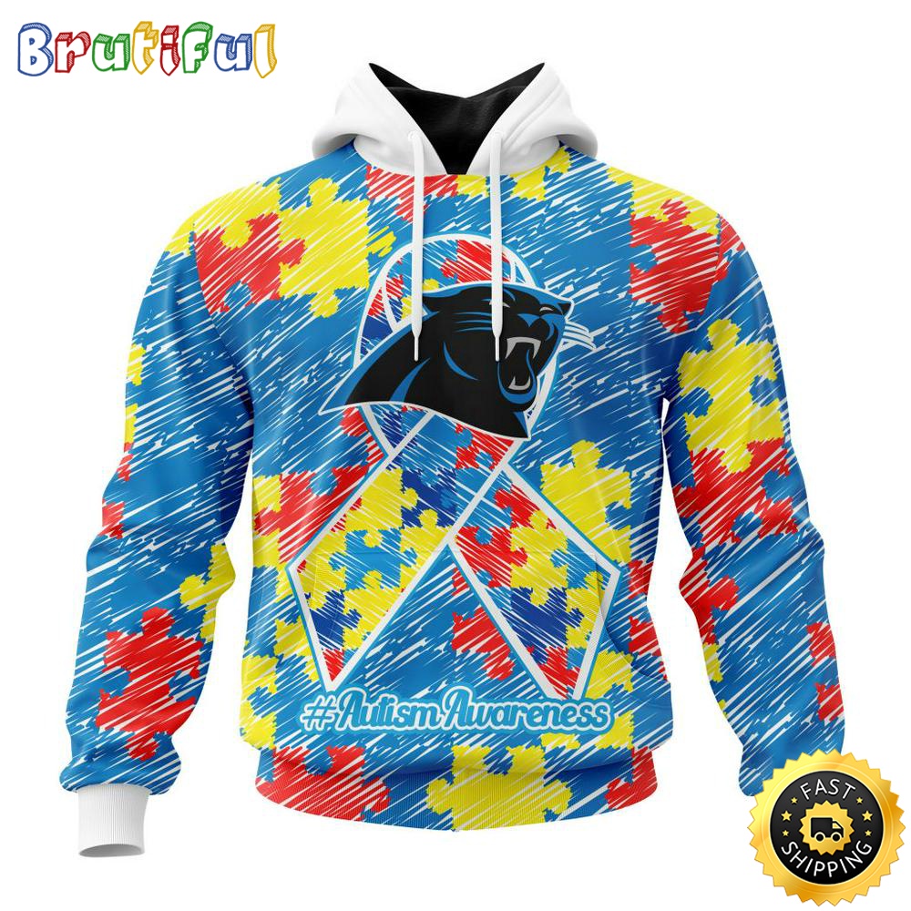 NFL Autism Hoodie Carolina Panthers Special Autism Awareness Design All Over Print 3D Hoodie 1 essruh