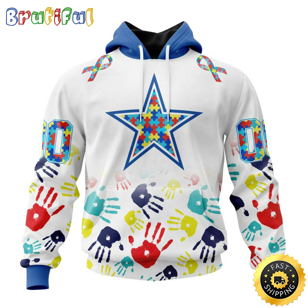 NFL Autism Hoodie Dallas Cowboys Special Autism Awareness Design 3D Hoodie Unisex Hoodie 1 ciium6