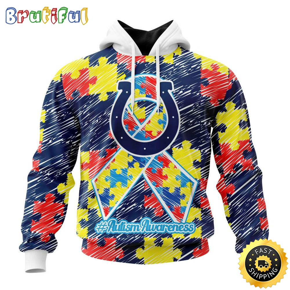 NFL Autism Hoodie Indianapolis Colts Special Autism Awareness Design All Over Print 3D Hoodie 1 fcmaxa