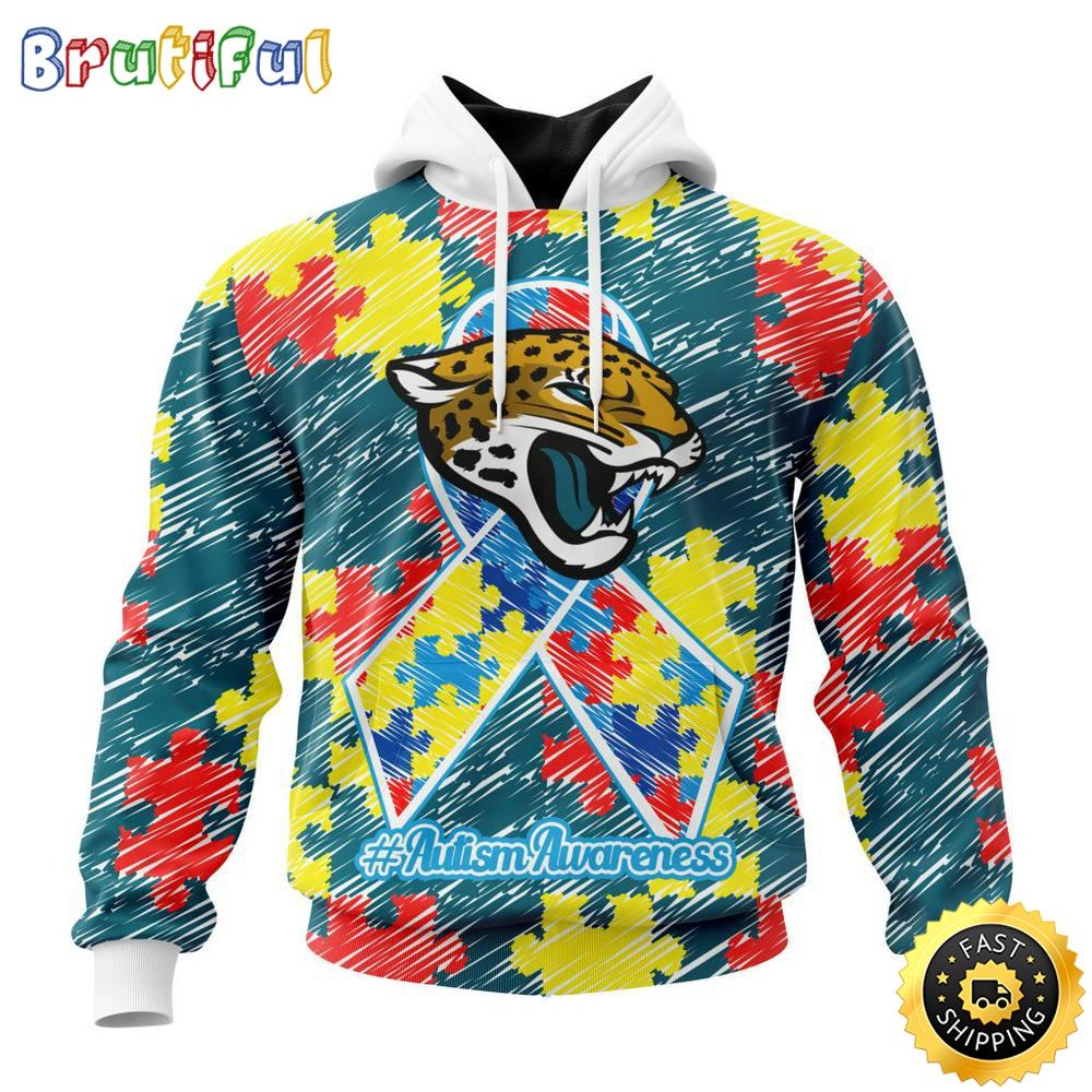 NFL Autism Hoodie Jacksonville Jaguars Special Autism Awareness Design All Over Print 3D Hoodie 1 nex5rg
