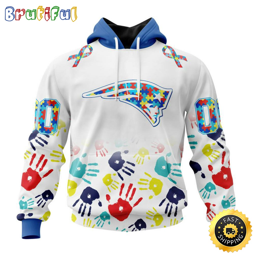 NFL Autism Hoodie New England Patriots Special Autism Awareness Design 3D Hoodie Unisex Hoodie 1 blkyxr