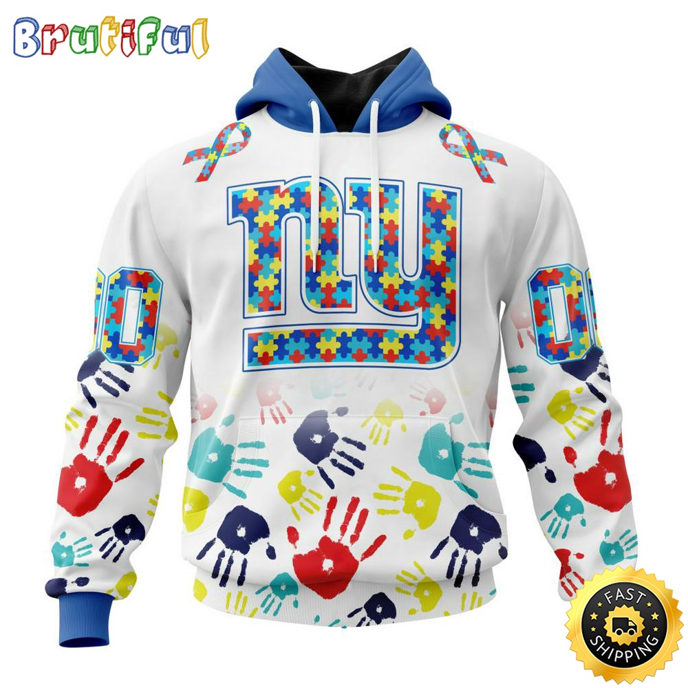 NFL Autism Hoodie New York Giants Special Autism Awareness Design 3D Hoodie Unisex Hoodie 1 q5nwvj
