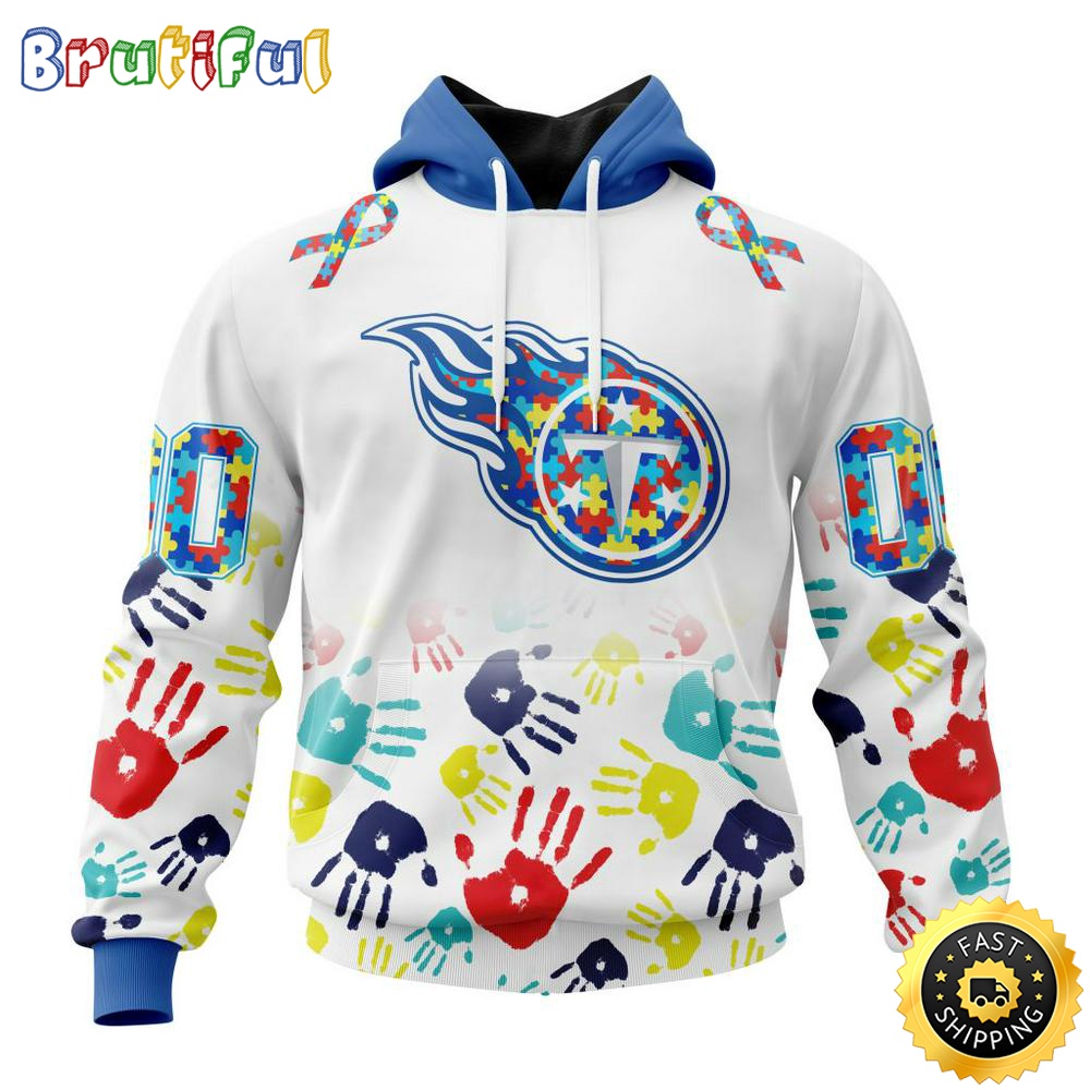 NFL Autism Hoodie Tennessee Titans Special Autism Awareness Design 3D Hoodie Unisex Hoodie 1 bculic
