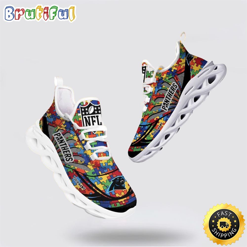 NFL Carolina Panthers Autism Awareness Max Soul Shoes Perfect Gift For Football Fans 1 nxlxpa