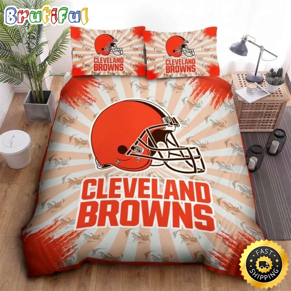 NFL Cleveland Browns Orange Bedding Set ytubba