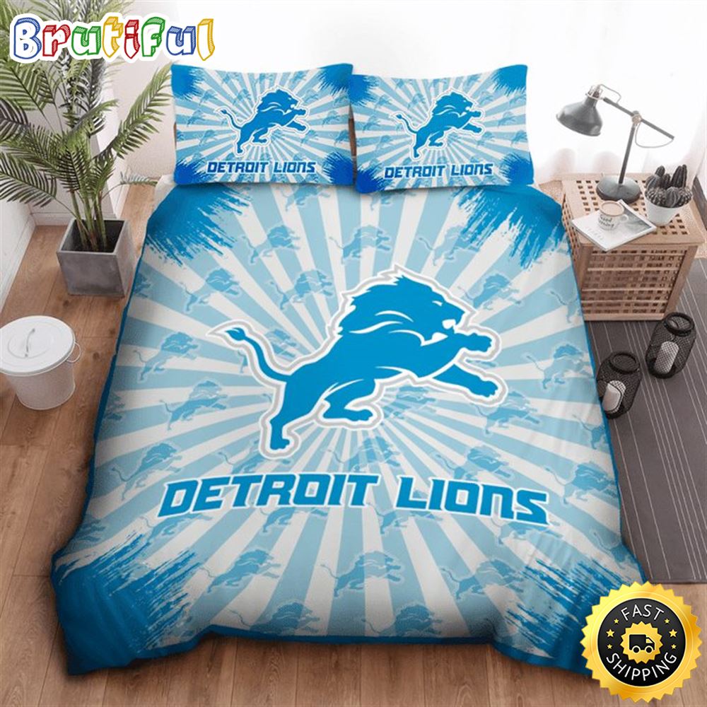 NFL Detroit Lions Light Blue Bedding Set zo0qlb