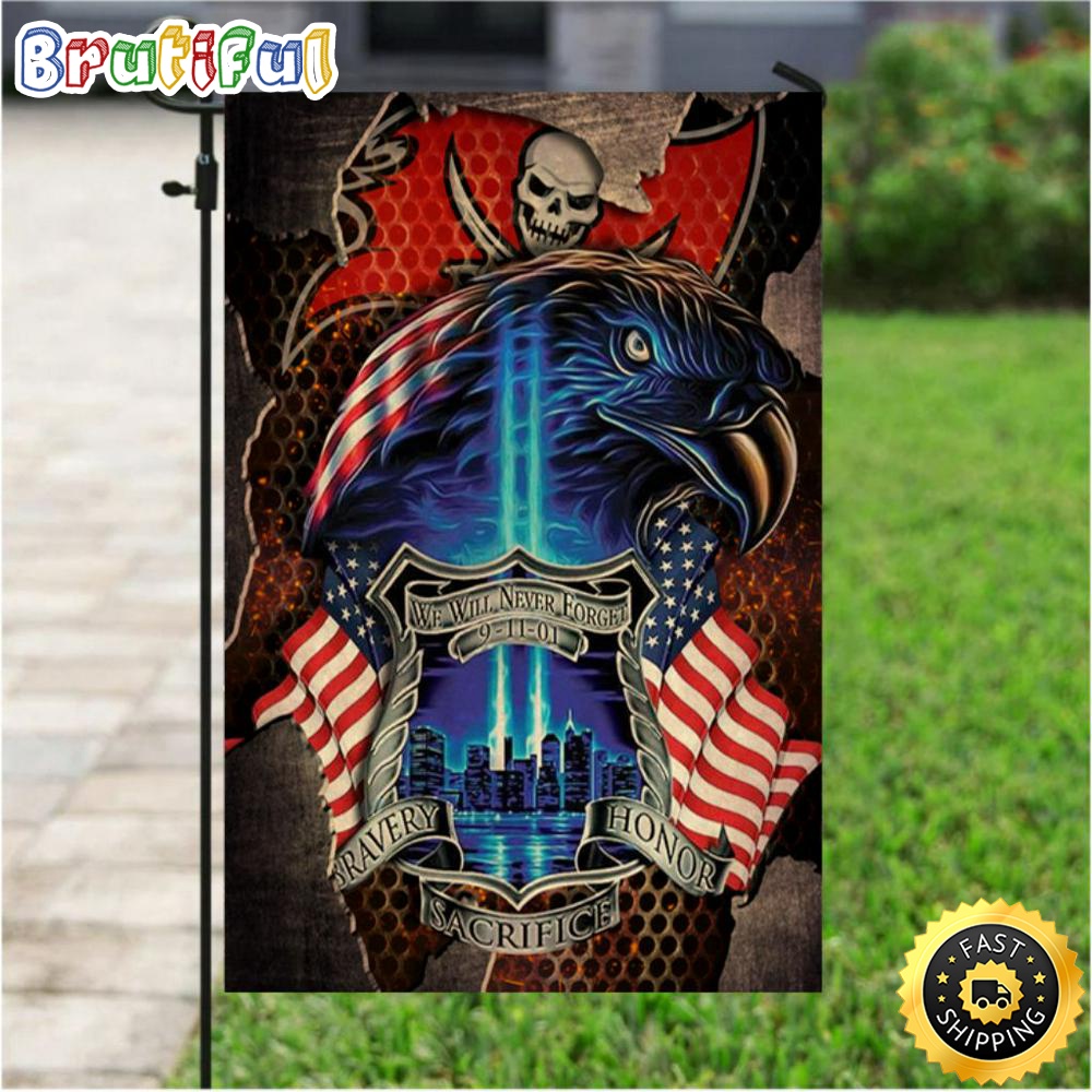 NFL Garden Flags Tampa Bay Buccaneers Specialized Flag For Honor Patriot Day We Will Never Forget 1 rqhnxd