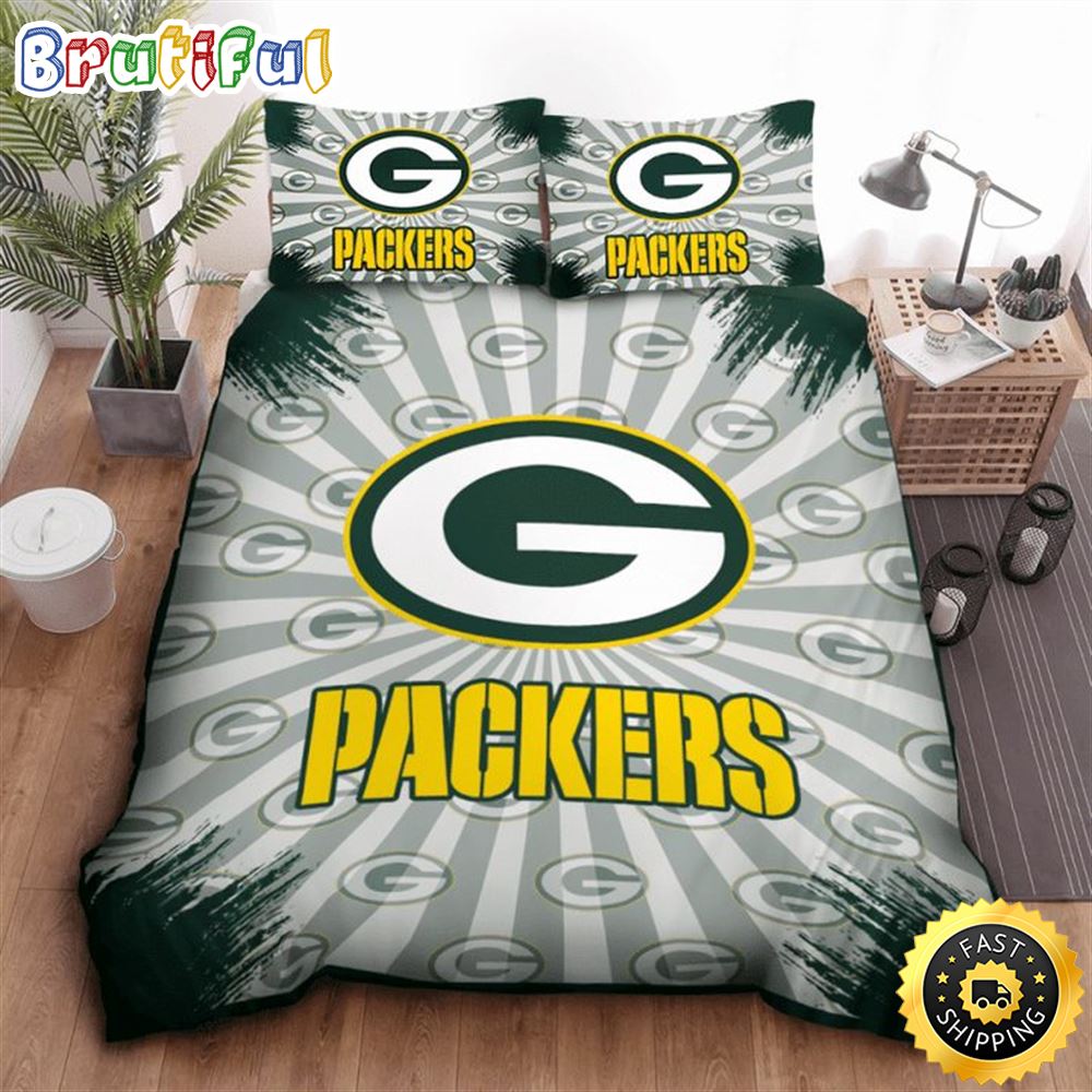 NFL Green Bay Packers Big Logo Highlight Bedding Set qzbutp